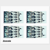 ハンガリーの議会の絵画 長方形シール (シート)