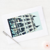 ハンガリーの議会の絵画 長方形シール (封筒)