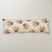 ハンガリーの金髪のヴィツラ絵を描の可愛いドッグアート ボディピロー (裏面)