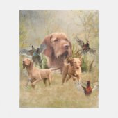 ハンガリーの金髪ヴィツラ フリースブランケット (正面)