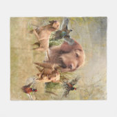 ハンガリーの金髪ヴィツラ フリースブランケット (正面(横))