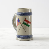 ハンガリーの飲むチーム ビールジョッキ (正面左)