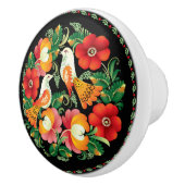 ハンガリーの鳥花 セラミックノブ (右)