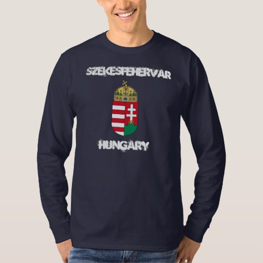 ハンガリーのSzekesfehervar （コート・オブ・アームズ） Tシャツ (正面)