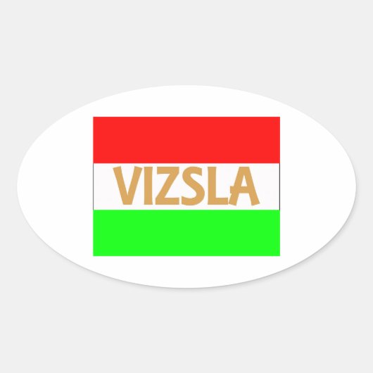 ハンガリーのvizsla名 – フラグ.jpg 楕円形シール (正面)