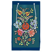 ハンガリーカラフルの花 スモールペーパーバッグ (正面)