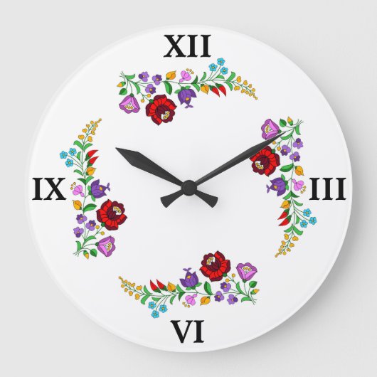 ハンガリーカロクサ ラージ壁時計 (正面)