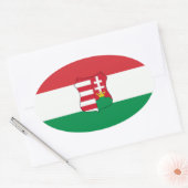 ハンガリーカーオーバル 楕円形シール (封筒)