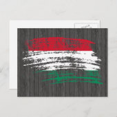 ハンガリークール国旗のデザイン ポストカード (正面/裏面)