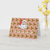 ハンガリーサンタクロースのクリスマスカード カード (黄色い花)