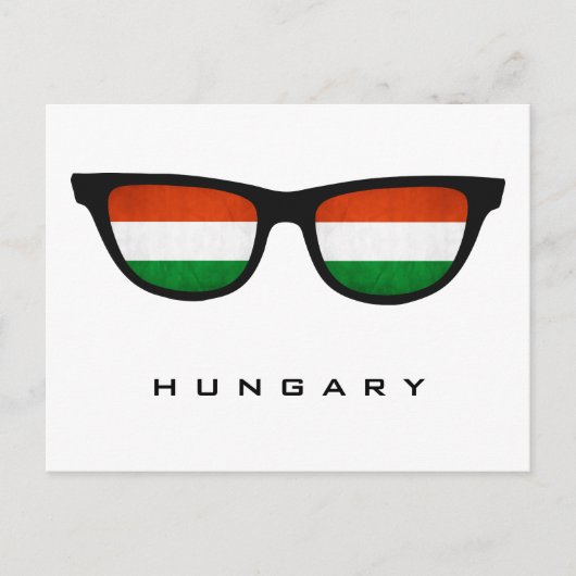 ハンガリーシェーカスタムズ文字&カラーポストカード ポストカード (正面)