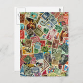 ハンガリースタンプ混合物 ポストカード (正面/裏面)
