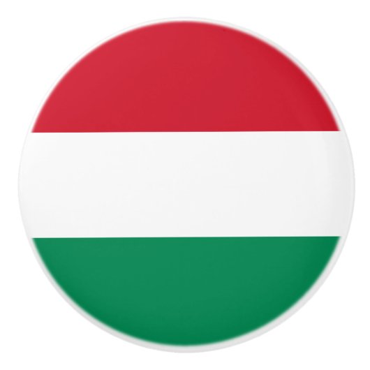 ハンガリーセラミックノブ国旗 セラミックノブ (正面)