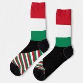 ハンガリーソックス、ハンガリー国旗の色/スポーツ ソックス (左)