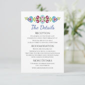 ハンガリーデザインバイオレット結婚フローラ エンクロージャーカード (スタンド正面)