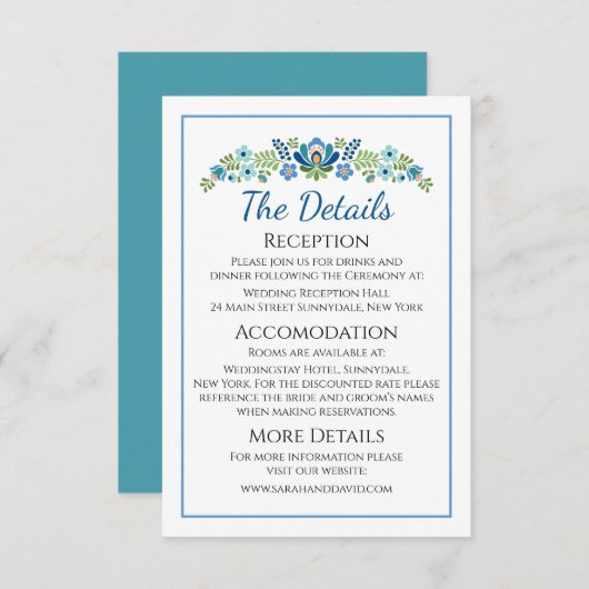 ハンガリーデザインブルーバードエンクロージャカード エンクロージャーカード (正面/裏面)