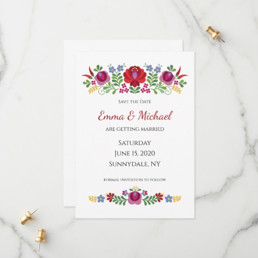 ハンガリーデザインレッドペッパー セーブザデート (正面/裏面インサイチュ)