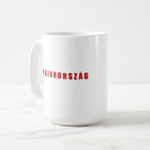 ハンガリーデザイン コーヒーマグカップ (正面左)