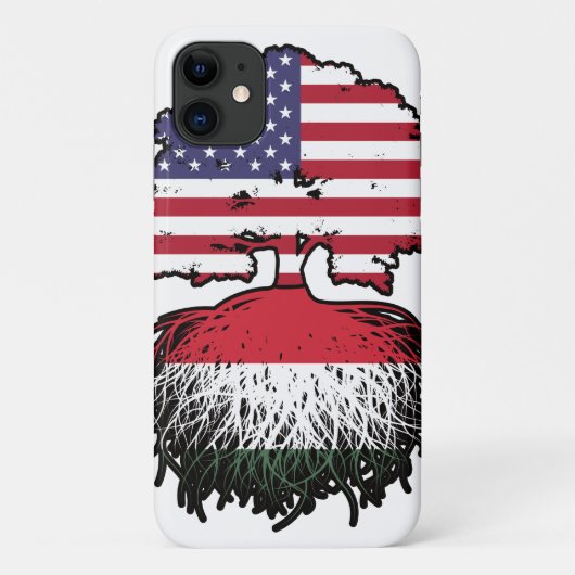 ハンガリーハンガリーアメリカンUSA統一された州 Case-Mate iPhoneケース (裏面)