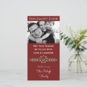 ハンガリーパーソナライズされたのクリスマス シーズンカード (スタンド正面)