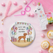 ハンガリービズスラパカラフルステルハッピーバースデー ペーパープレート (パーティー)