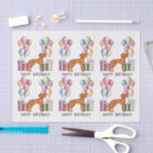 ハンガリービズスラパカラフルステルハッピーバースデー 薄葉紙 (クラフト)