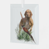 ハンガリービズラアート ガラスオーナメント (正面左)