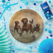 ハンガリービズラアート ペーパープレート (パーティー)