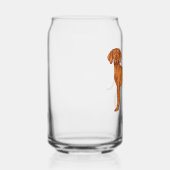 ハンガリービズラキュートポインタードッグ名前をカスタムする ガラス缶 (右)