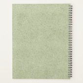 ハンガリービズラキュートポインタードッグ文字グリーン プランナー手帳 (裏面)