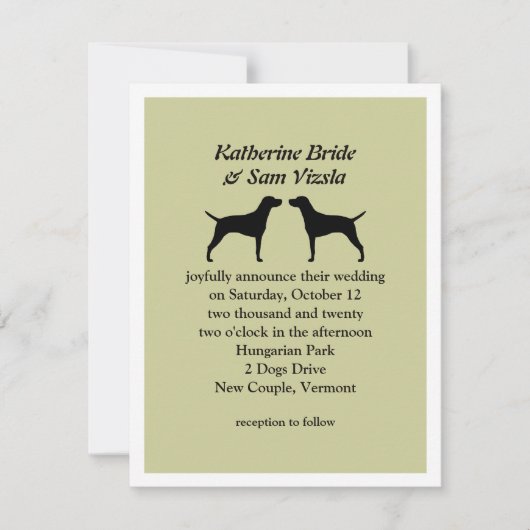 ハンガリービズラス結婚式招待状 招待状 (正面)