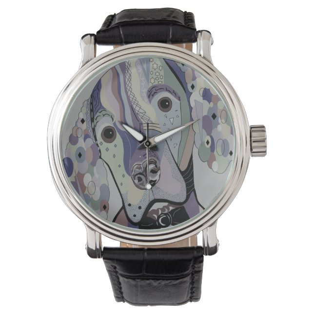 ハンガリービズラデニムカラー 腕時計 (正面)