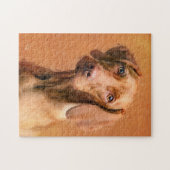 ハンガリービズラドッグアート |閉じる ジグソーパズル (横)