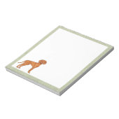 ハンガリービズラポインタードッグかわいい漫画の犬 ノートパッド (回転)