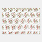 ハンガリーフォークアートクリスマスオーナメント ラッピングペーパーシート (正面2)