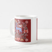 ハンガリーフォークアートコーヒーマグ コーヒーマグカップ (正面左)