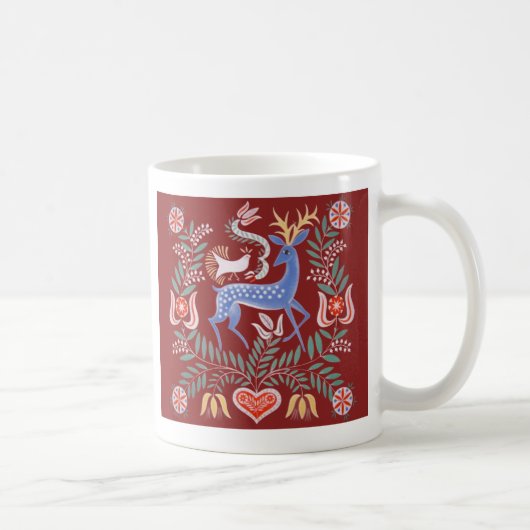 ハンガリーフォークアートコーヒーマグ コーヒーマグカップ (右)