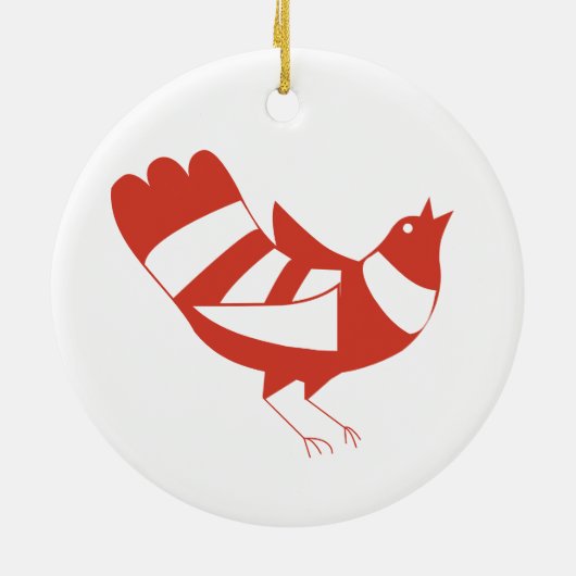 ハンガリーフォークアートフローラセラミックオーナメント セラミックオーナメント (裏面)