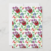 ハンガリーフォークアートフローラブライダルシャワー 招待状 (裏面)