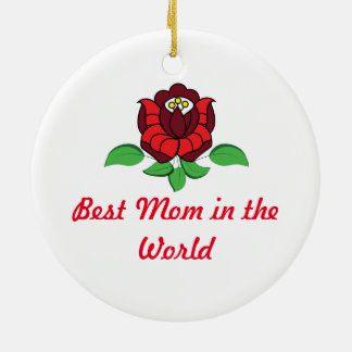 ハンガリーフォークアートフローラ パーソナライズされた セラミックオーナメント