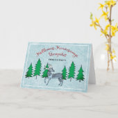 ハンガリーフォークアートメリークリスマスハッピーニューイヤー カード (黄色い花)