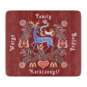 ハンガリーフォークアートメリークリスマス カッティングボード (正面)