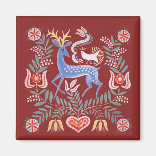 ハンガリーフォークアート マグネット (正面)