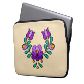 ハンガリーフォーク刺繍柄「マタイ」 ラップトップスリーブ (正面左)