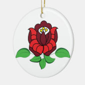 ハンガリーフォーク美術フローラ セラミックオーナメント (左)