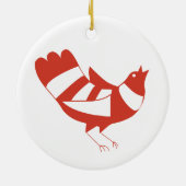 ハンガリーフォーク美術フローラ セラミックオーナメント (裏面)