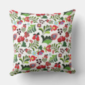 ハンガリーフリーハンドフローラマヨパターン クッション (裏面)