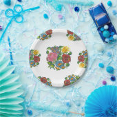 ハンガリーフローラ-カロクサイモチーフ ペーパープレート (パーティー)