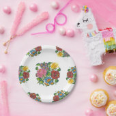 ハンガリーフローラ-カロクサイモチーフ ペーパープレート (パーティー)