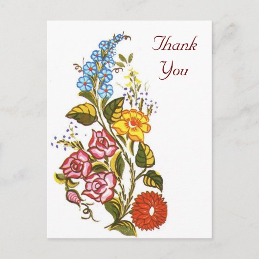 ハンガリーフローラ ポストカード (正面)